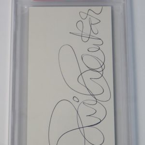 RAVI SHANKAR Signed Autograph Auto 3x5 Index Card Cut Page Slab JSA PSA