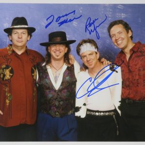 Stevie Ray Vaughan Band DOUBLE TROUBLE Signed Autograph Auto 11x14 Photo JSA