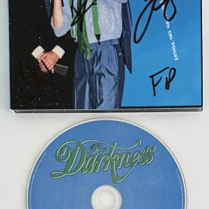 BAND SIGNED AUTOGRAPH The Darkness Dreams On Toast CD Cover BAS Beckett COA