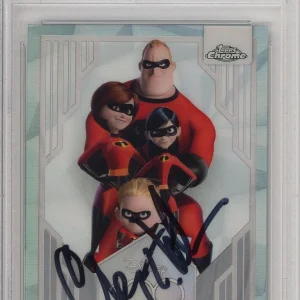 2023 DISNEY TOPPS CHROME REFRACTOR SIGNED MR INCREDIBLE CRAIG T NELSON PSA DNA