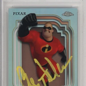 2024 DISNEY TOPPS CHROME REFRACTOR SIGNED MR INCREDIBLE CRAIG T NELSON PSA DNA
