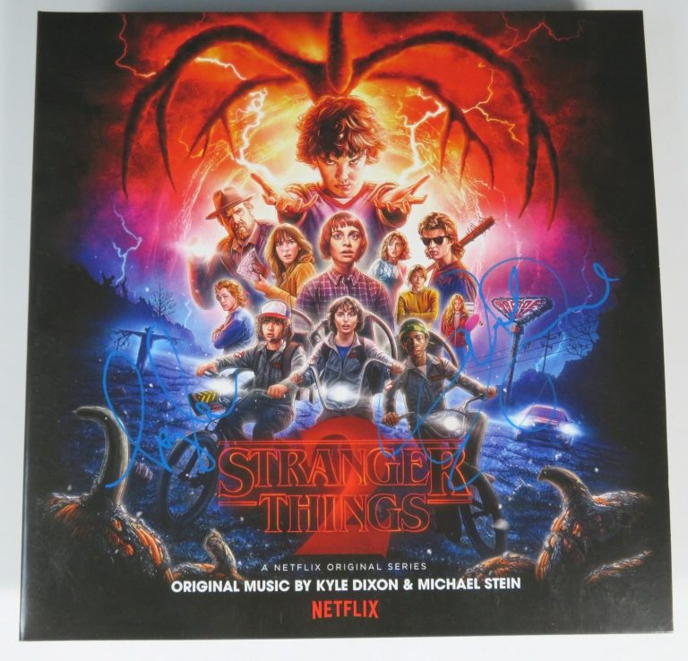 Kyle Dixon & Michael Stein STRANGER THINGS Signed Autograph Album Vinyl LP JSA