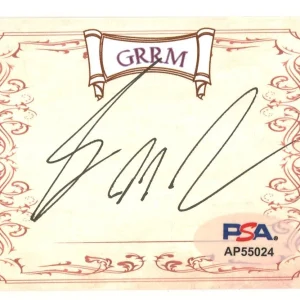 GEORGE RR MARTIN SIGNED BOOKPLATE GAME OF THRONES AUTHOR AUTOGRAPH PSA DNA COA