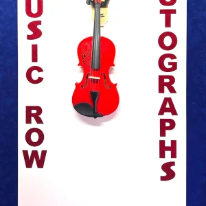 CHARLIE DANIELS Signed Autographed Red Fiddle Country Music JSA LOA