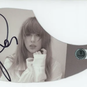 SIGNED TAYLOR SWIFT GUITAR PICKGUARD ADHESIVE AUTOGRAPH BECKETT BAS COA + LETTER