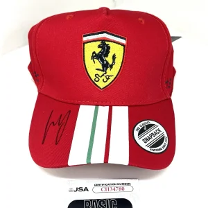 Carlos Sainz Hand Signed Ferrari F1 Formula 1 Hat JSA Cert #1