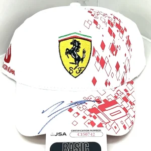 Charles Leclerc Hand Signed 2024 Monaco Hat Ferrari F1 Formula 1 JSA Cert #1