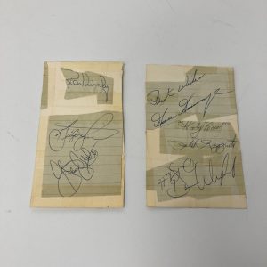 Dave Winfield Phil Rizzuto Goose Gossage Yankees Signed Cut Autographs