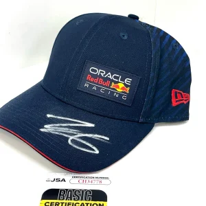 Isack Hadjar Hand Signed Redbull Hat Formula 1 F1 JSA Cert #3