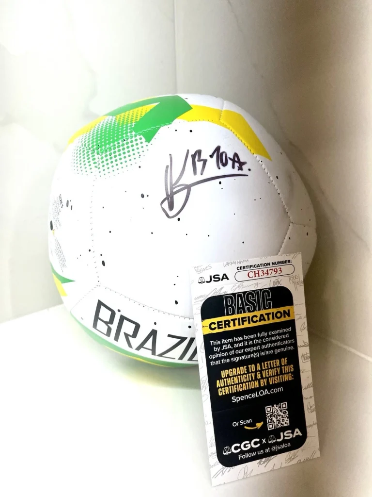 Kauan Basile Signed Brasil Soccer Ball future star JSA CERT