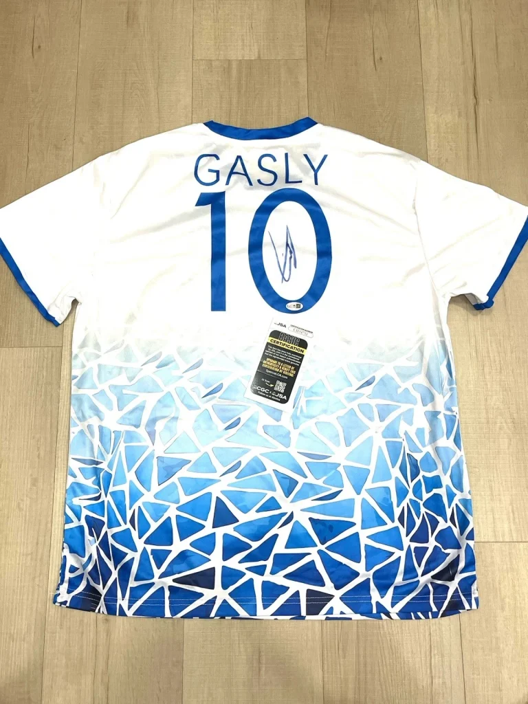 Pierre Gasly Hand Signed Shirt F1 Formula 1 JSA Cert #8