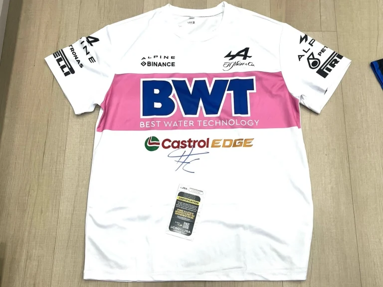 Franco Colapinto Hand Signed Alpine Shirt F1 Formula 1 JSA Cert #3