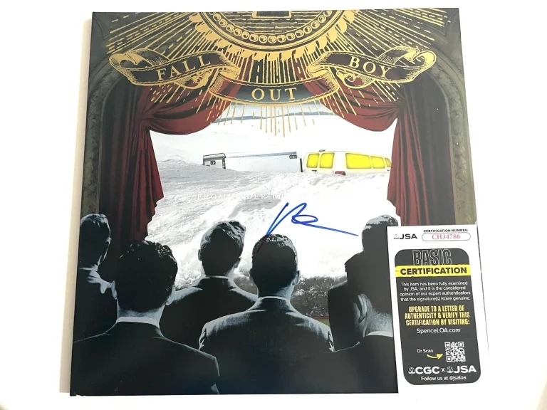 PATRICK STUMP FALL OUT BOY SIGNED FROM UNDER THE CORK TREE LP VINYL RECORD JSA