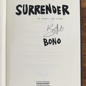 SIGNED Surrender 40 Songs Bono U2 Book Autograph 1st Edition BAS Beckett COA