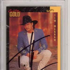 1993 Country Gold Tim McGraw Signed Rookie RC Card PSA DNA COA Autograph Auto