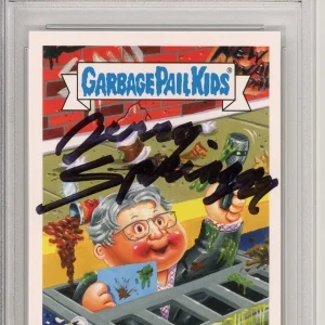 2016 Garbage Pail Kids GPK #3a Germy Jerry Springer Signed Auto Card PSA DNA COA