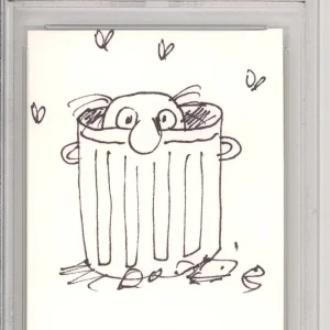 Garbage Pail Kids Original Sketch Drawing Signed AUTOGRAPH Tom Bunk PSA DNA COA