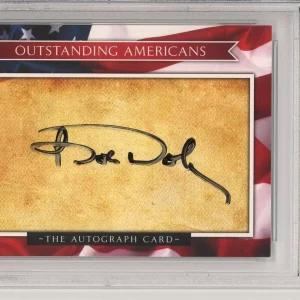 SENATOR ROBERT BOB DOLE SIGNED OUTSTANDING AMERICANS CARD PSA DNA COA AUTOGRAPH