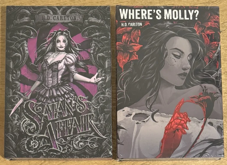 SIGNED Mystic Box - HD Carlton - Where's Molly and Satan's Affair - Book NEW