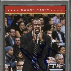 2012-13 NBA Hoops #36 Dwane Casey Signed Card AUTO Grade 10 PSA Slabbed Raptors