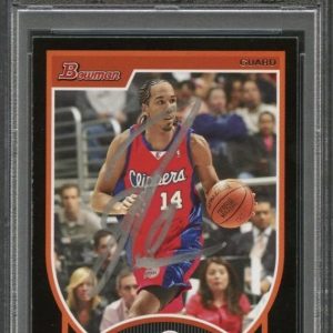 2007-08 Bowman #58 Shaun Livingston Signed Card AUTO PSA Slabbed Clippers