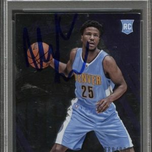 2016-17 Panini Absolute #175 Malik Beasley Signed Card AUTO PSA/DNA Slabbed RC