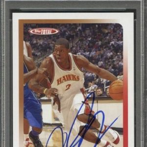 2005-06 Topps Total #234 Joe Johnson Signed Card AUTO PSA Slabbed Hawks