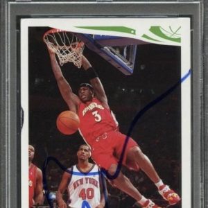 2005 Topps #103 Al Harrington Signed Card AUTO PSA Slabbed