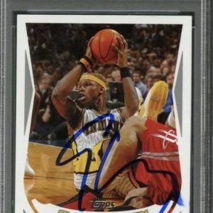 2004-05 Topps #59 Al Harrington Signed Card AUTO PSA Slabbed