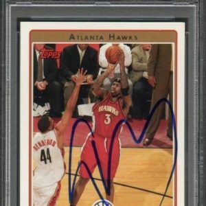 2006-07 Topps #6 Al Harrington Signed Card AUTO PSA Slabbed
