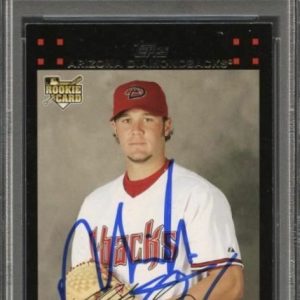 2007 Topps Update #169 Micah Owings Signed Card Auto PSA Slabbed