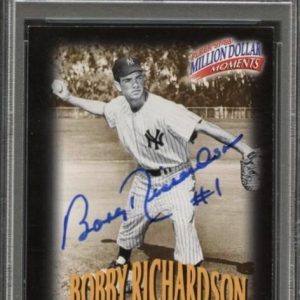 1997-98 Fleer Million Dollar Moments #27 Bobby Richardson Signed Card AUTO Grade