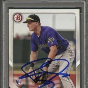 2018 Bowman #99 Ryan McMahon Signed Card PSA Slabbed Auto RC Rookie