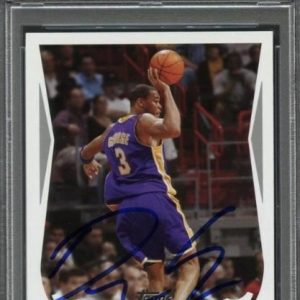 2004 Topps #176 Devean George Signed Card AUTO PSA Slabbed