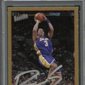 2004-05 Bazooka Gold #134 Devean George Signed Card AUTO PSA Slabbed