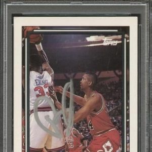 1992-93 Topps Gold Basketball #165 Bill Cartwright Signed Card AUTO PSA/DNA Slab