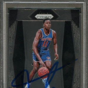 2017-18 Panini Prizm #275 Frank Ntilikina Signed Card AUTO PSA Slabbed RC Knicks