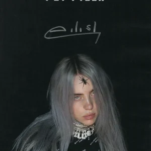 BILLIE EILISH SIGNED AUTOGRAPH 11X17 1 BY 1 CONCERT TOUR POSTER - RARE! W/ JSA