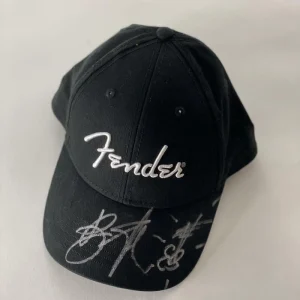 BRUCE SPRINGSTEEN SIGNED AUTOGRAPH FENDER GUITAR HAT W/ ORIGINAL ART SKETCH JSA