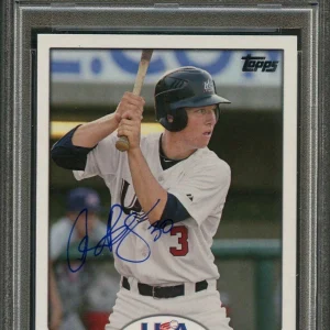 2011 Topps USA Baseball #USA44 Alex Bregman Signed Card PSA Slabbed Auto Grade 1