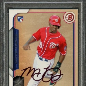 2015 Bowman #139 Michael Taylor Signed Card PSA Slabbed Auto Grade 10 RC Nationa