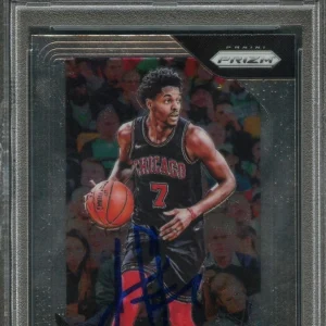2018-19 Panini Prizm #150 JUSTIN HOLIDAY Signed Card AUTO 10 PSA Slabbed Bulls