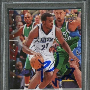 2008-09 Upper Deck First Edition #192 PAUL MILLSAP Signed AUTO 10 PSA Slabbed