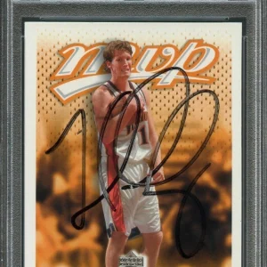 2003-04 Upper Deck MVP #49 Mike Dunleavy Signed Card AUTO PSA Warriors