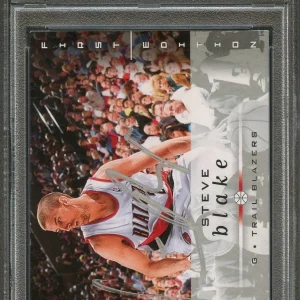 2008-09 Upper Deck #159 Steve Blake Signed Card AUTO PSA Slabbed Trail Blazers
