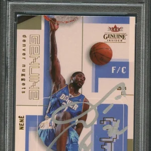 2003-04 Fleer Genuine #70 Nene Signed AUTO PSA Slabbed Nuggets