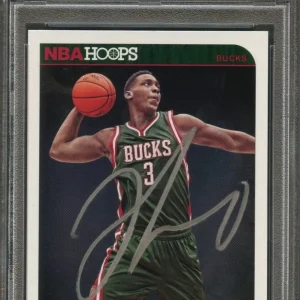 2014-15 NBA Hoops #290 Johnny O'Bryant Signed Card AUTO PSA/DNA Slabbed RC Bucks