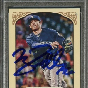 2014 Topps Gypsy Queen #177 Brad Miller Signed Card PSA Slabbed Auto Mariners