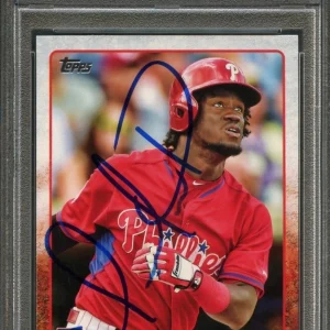 2015 TOPPS #687 ODUBEL HERRERA Signed Card PSA Slabbed Auto RC Phillies