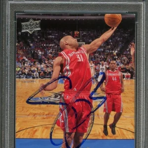 2008-09 Upper Deck #63 Shane Battier Signed Card AUTO PSA Slabbed Rockets